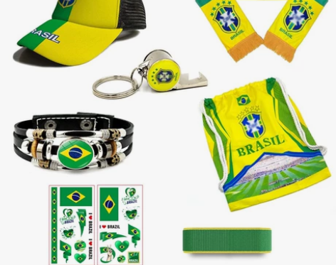 全新外贸尾货2022世界杯足球球迷应援装备...