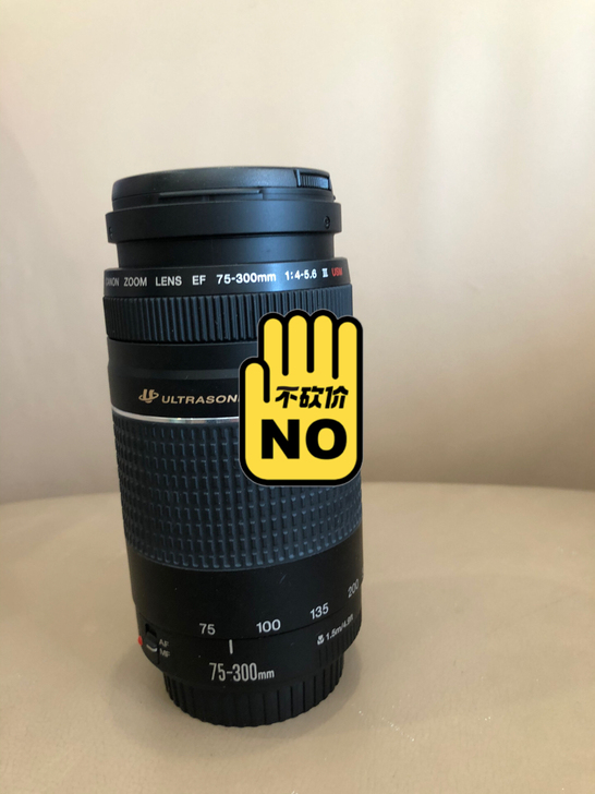 佳能75-300mm镜头，用过三次。