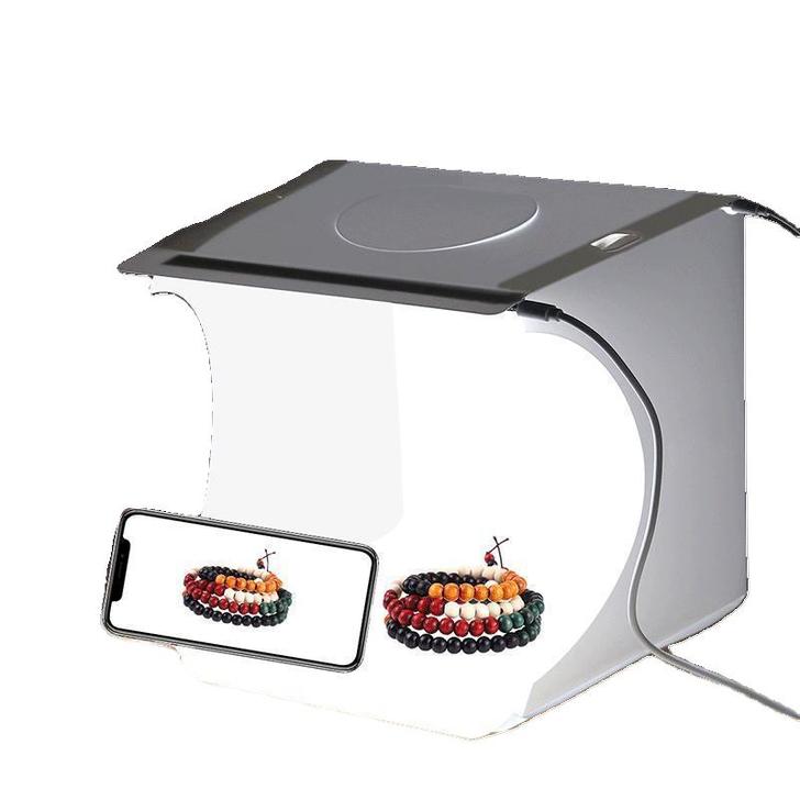 【迷你小型摄影棚】 柔光箱LED摄影灯拍照...