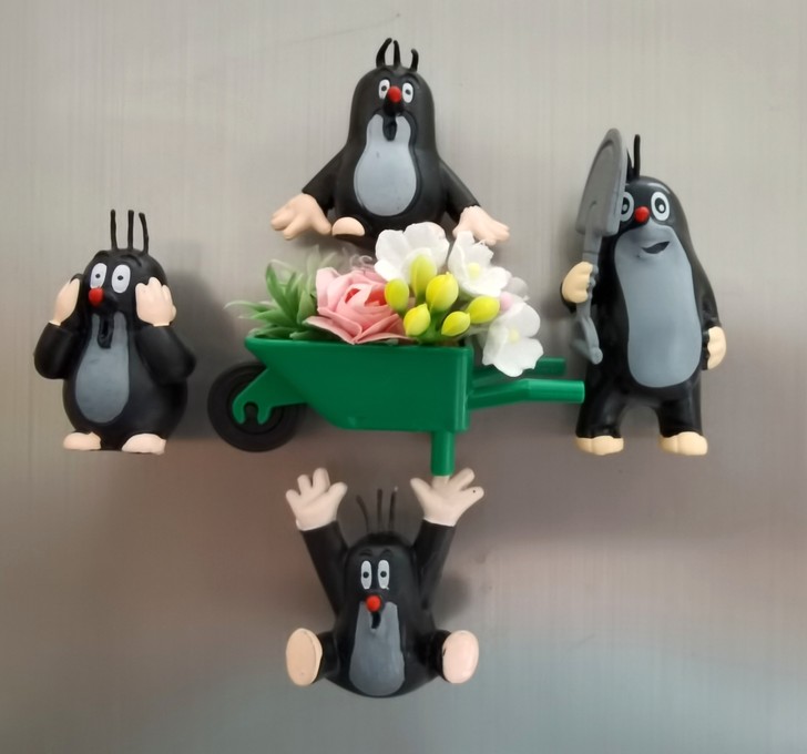 鼹鼠的故事冰箱贴，3D立体冰箱贴，创意冰箱...