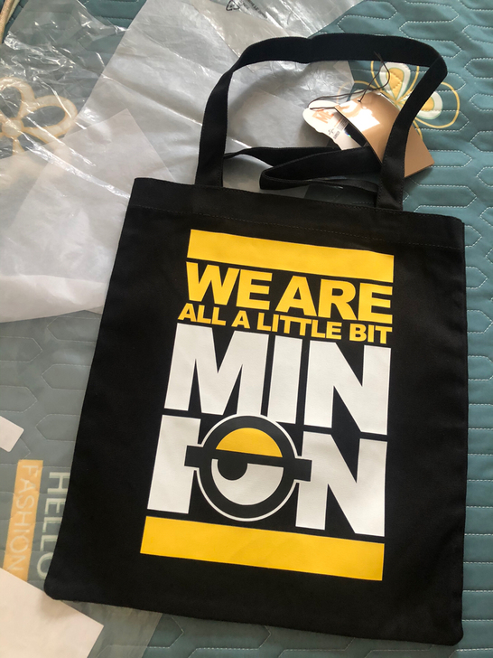 全新菲安妮fion小黄人布袋购物袋