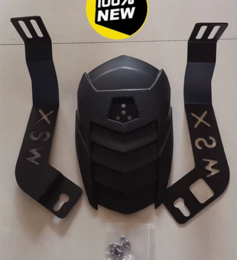 全新未使用 摩托车助力车改装后挡泥板m3银...