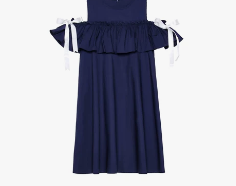 SPAO2017秋季新款女式时尚露肩系带荷...