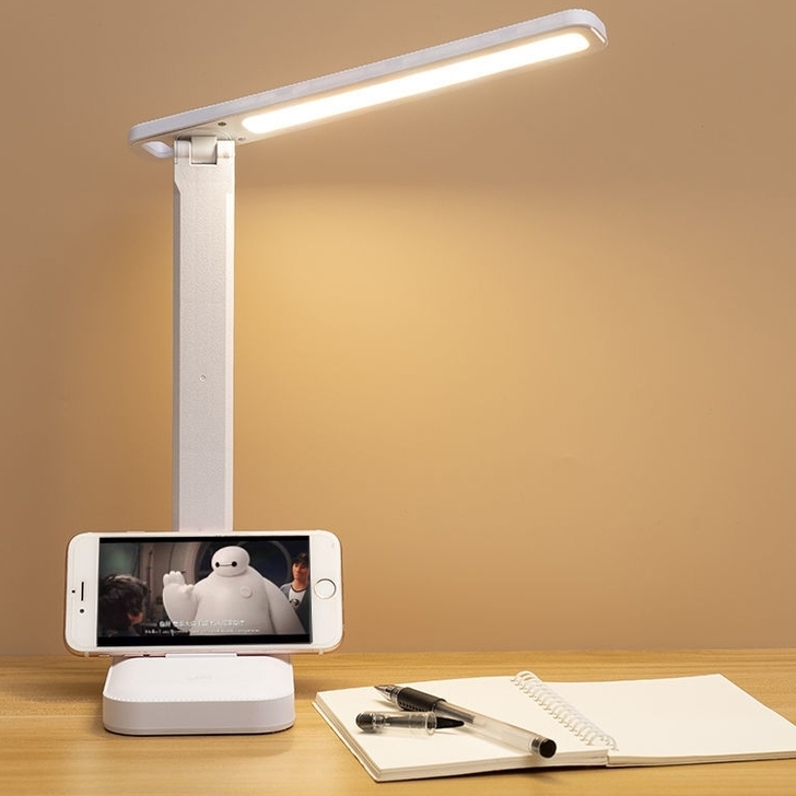 台灯护眼学习灯学生宿舍可充电插电两用折叠式...