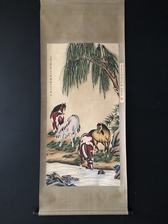 【马晋】马，四尺纯手绘作品，一物一图