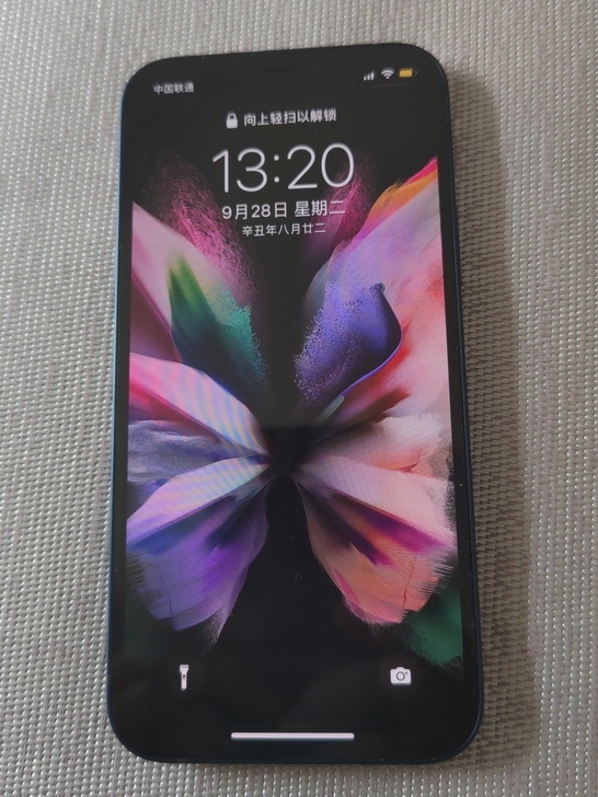 苹果12蓝色128G国行，使用3个多月，官...