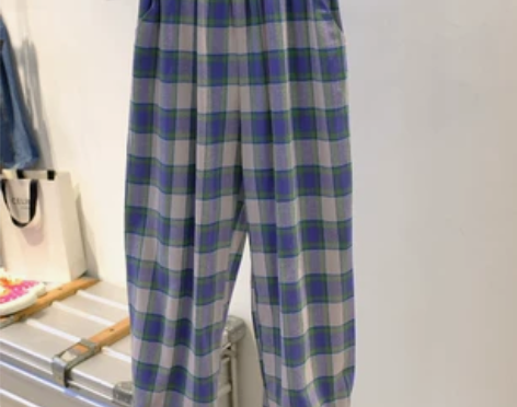 高腰休闲裤 长裤高腰现货韩国东大门2022...