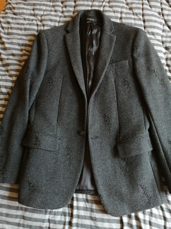 PEACE BIRD太平鸟休闲西装外套呢子...