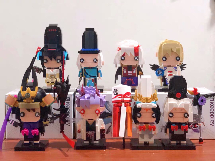 启蒙阴阳师积木方头仔启蒙阴阳师周边小颗粒拼...