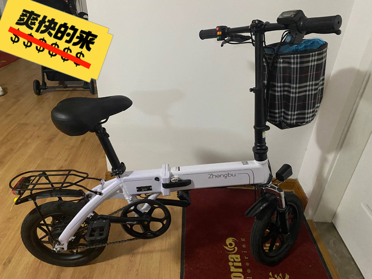 正步折叠电动车,骑行、助力、电动三种模式,...
