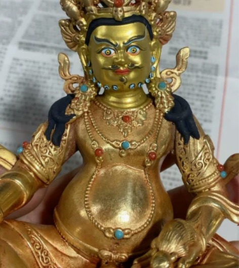 5寸黄财神纯铜鎏金佛摆件精品工艺福利特惠 ...