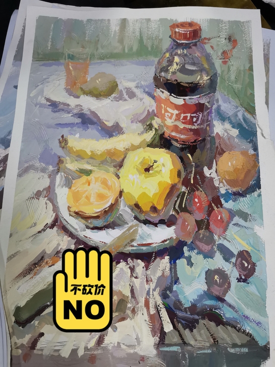 学生素描色彩作品，10元一张，包邮。