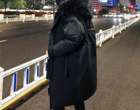 2020新款过膝长款男士特卖羽绒服男中长款...