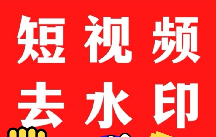 短视频手机，图片一键去水印软件小程序安卓自...