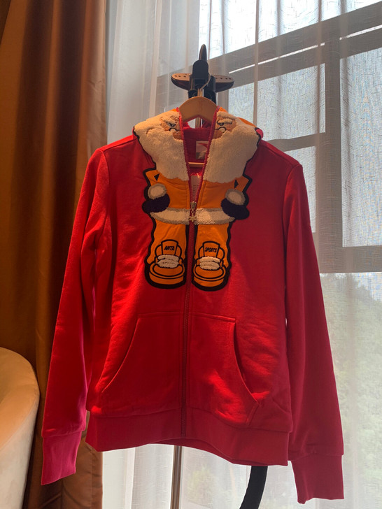 全新安踏加绒圣诞老人运动外套(L、XL、2...