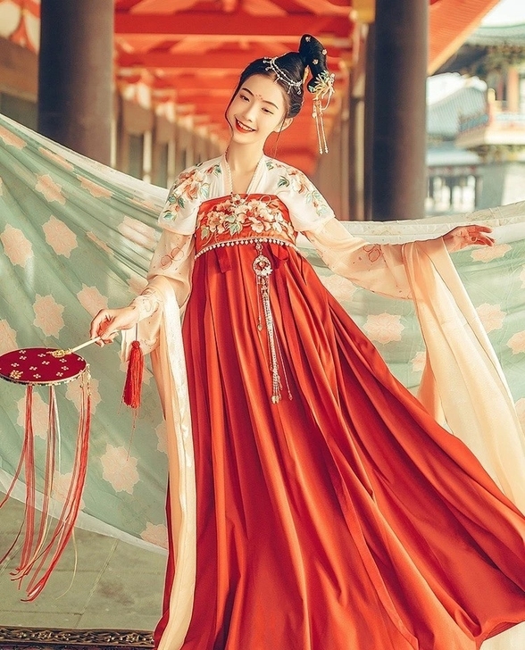 【汉尚华莲 时锦】绝版汉服女正品原创齐胸衫...