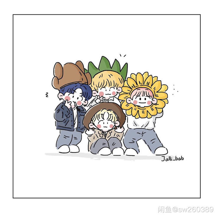 手绘动漫头像插画水彩临摹素材板绘周边素材照...