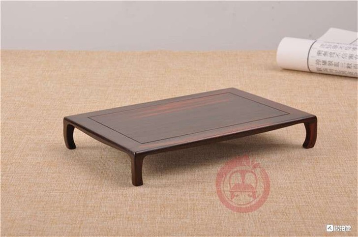 【大叶紫檀小弯脚长方台】【苏工精制】 【简...
