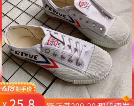 飞跃帆布鞋武术鞋学生太极文运动鞋田径跑步鞋...