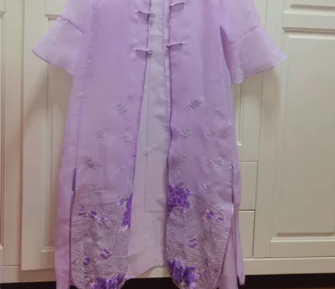 欧根纱汉服旗袍唐装外套，实体店购，L码，配...