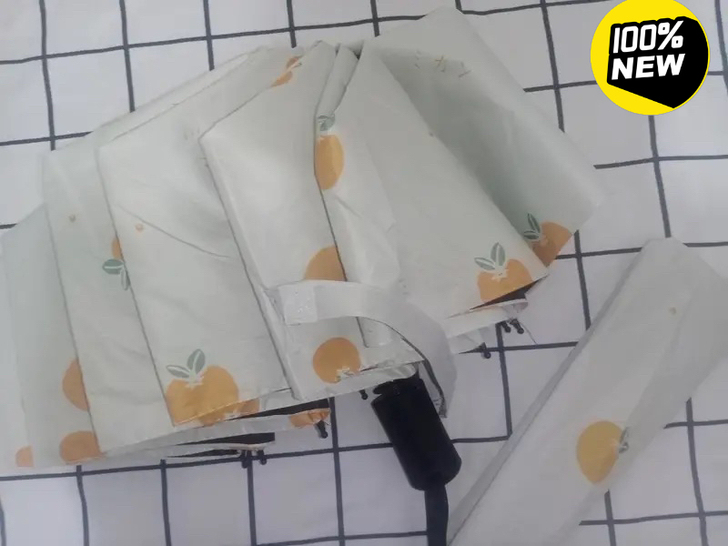【全新】全自动晴雨伞两用小清新折叠太阳伞女...