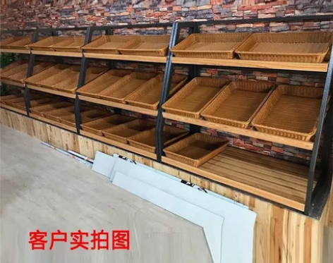 仿藤编水果篮子藤编面包篮超市零食收纳篮塑料...