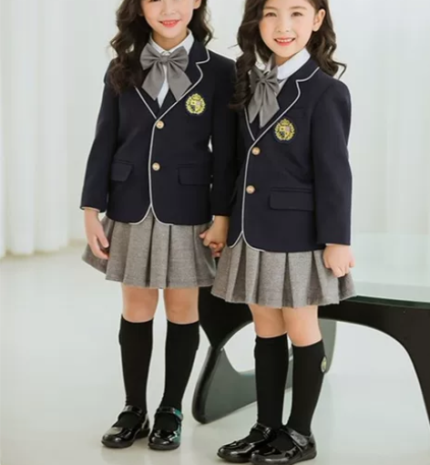 150码女童秋冬款小学生英伦风校服制服套装...