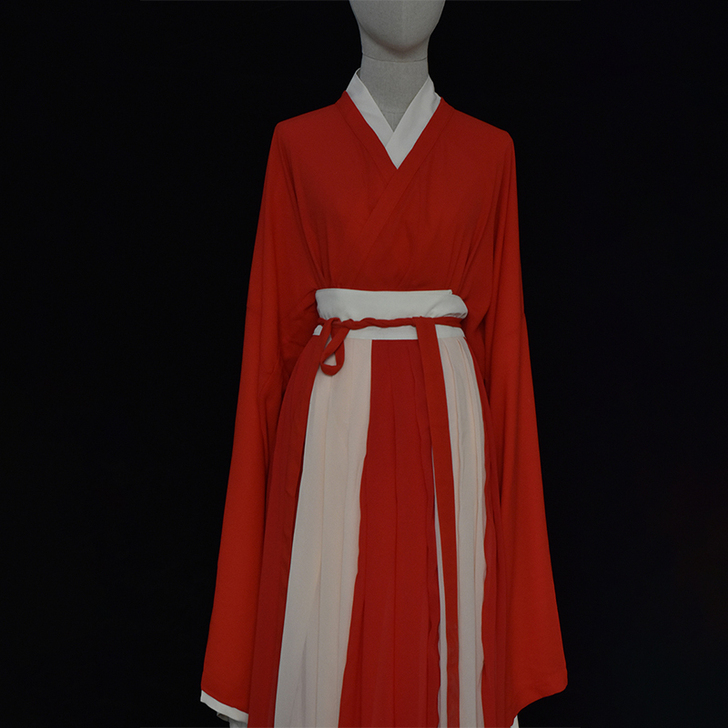 明舒阁白菜价春夏款汉服日常晋制交领齐腰儒裙...