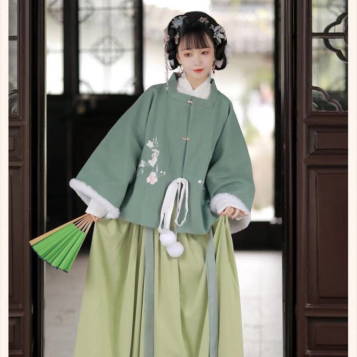 【全新清仓】瑶池【唧唧兔】明制汉服女方领半...