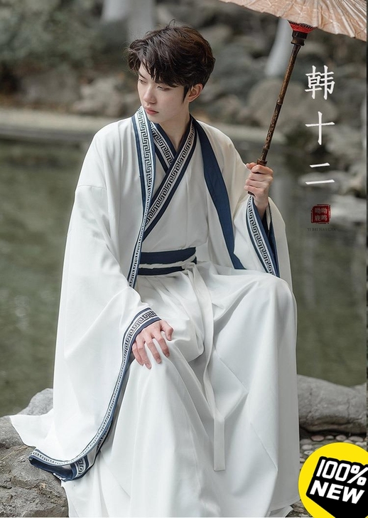 亏本处理白菜价剧本杀汉服男女情侣服套装白色...