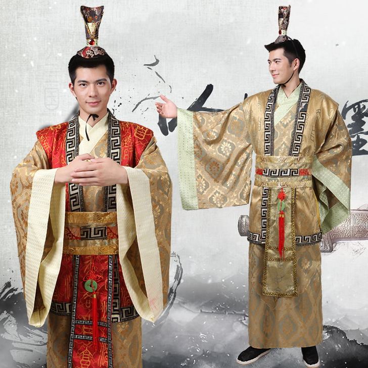 古装男汉服中国风成人礼大臣官服秦汉三国时期...