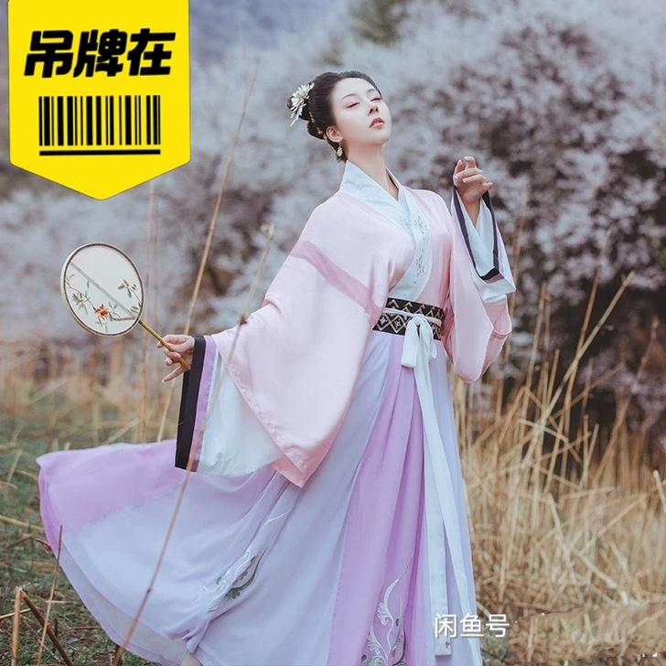 【顾陵光】花朝记 汉服魏晋制复原款刺绣晋襦...
