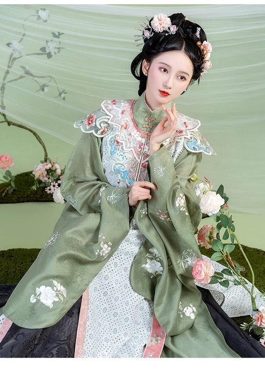 出 钟灵记长乐未央白色蕾丝比甲 S码 ...