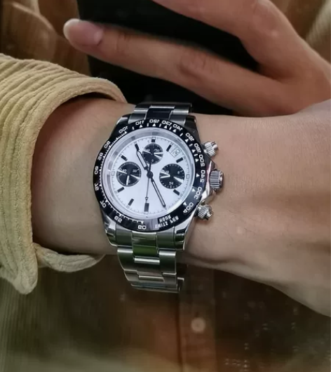 精工迪通拿无标手表,定制表 精工三眼组装表...