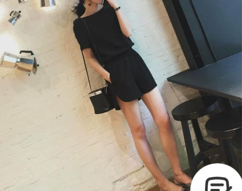 夏装新款一字肩连体裤女夏雪纺阔腿裤宽松高…...