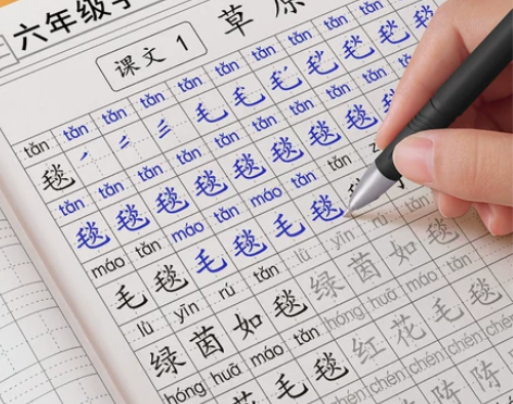 六年级上册下册生字组词练字帖小学生专用语