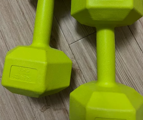 哑铃，一个5kg，一对45 东丽区万新街自...