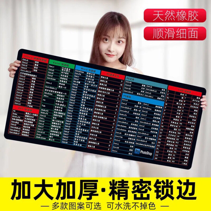 【5.99元包邮】全新超厚3mm办公快捷键...