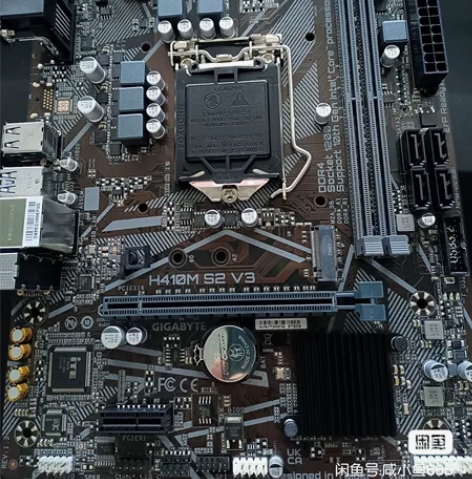 实物拍摄，全新技嘉电脑主板h410m s。...