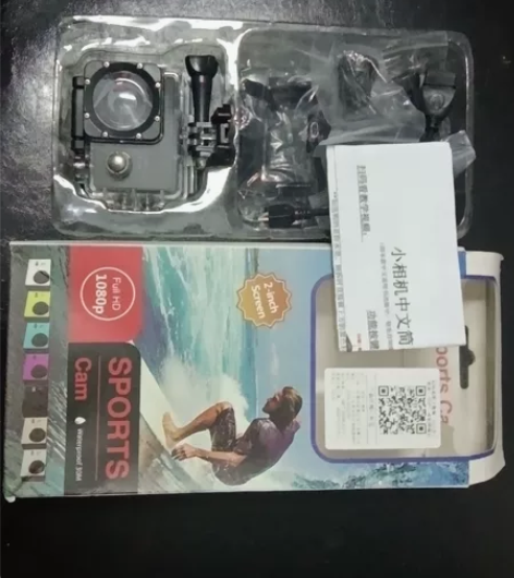 运动相机vlog摄像机摩托车骑行头盔防水浮...