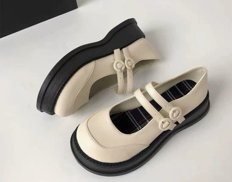 树上有个桃玛丽珍鞋女2022夏季新款日系复...