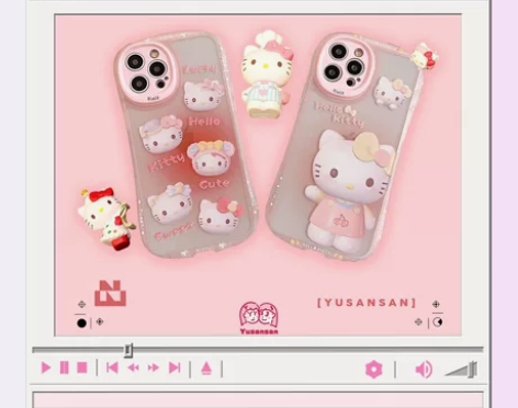 鱼三三全新Kitty猫二合一tpu全包iP...