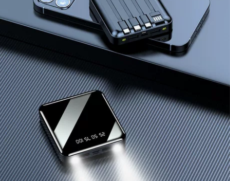 迷你自带线10000毫安大容量充电宝苹果3...