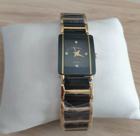全新未拆膜，Aurora手表女款，黑曜石材...