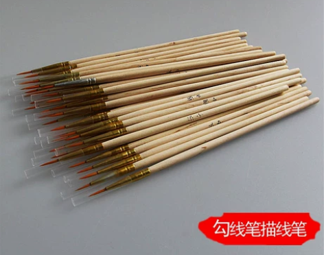 尼龙勾线笔美术专用小毛笔勾边画笔描线笔