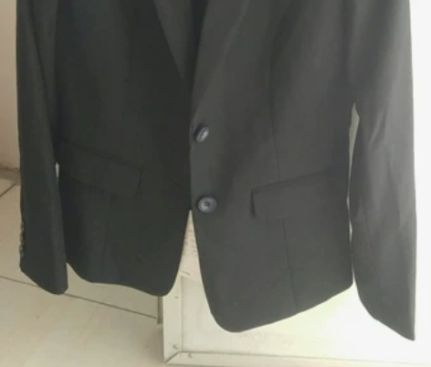 全新，女西服 藏青色 S码，衣长60cm，...