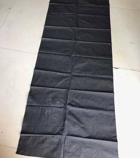 八九十年代老棉布条纹布料面料一条,灰色条纹...