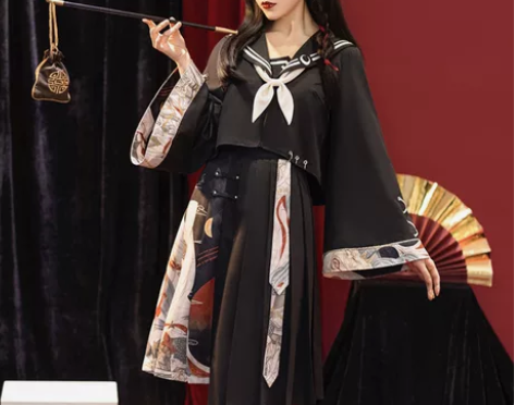 【大全套】花悦诗风山海经改良汉服JK裙子中...