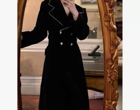 梦回港风时代华丽丝绒钻石连衣裙「majim...