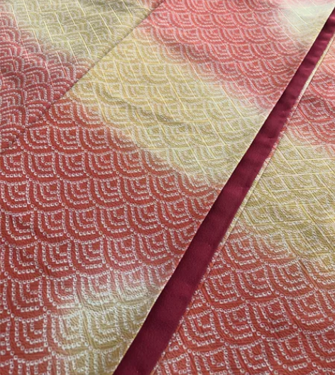 kiya喜屋拼色青海波绞染小纹 材质：正绢...